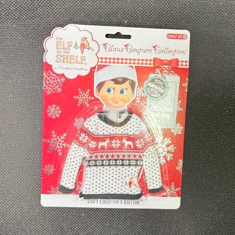 The Elf On The Shelf Claus Couture Collection Christmas Sweater 2014 Collectors